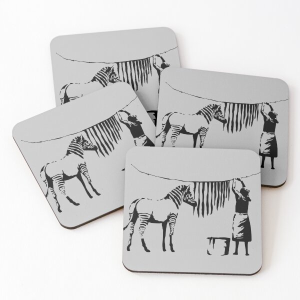 Item preview, Zebra Wash Stencil Art Banksy designed and sold by WE-ARE-BANKSY.