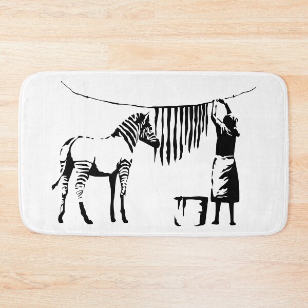 Item preview, Zebra Wash Stencil Art Banksy designed and sold by WE-ARE-BANKSY.