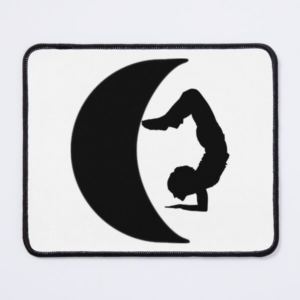 Item preview, Cute half moon yoga pose art. designed and sold by BEAUTY ⭐⭐⭐⭐⭐.