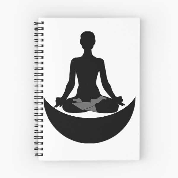 Item preview,  Cute half moon yoga pose art. designed and sold by BEAUTY ⭐⭐⭐⭐⭐.