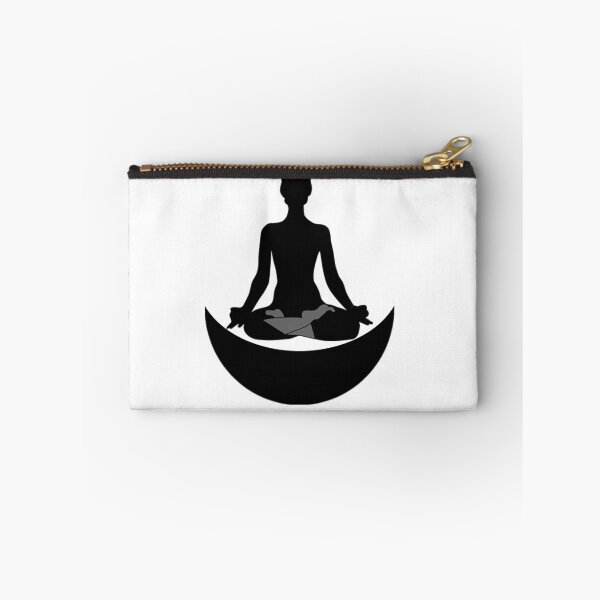 Item preview,  Cute half moon yoga pose art. designed and sold by BEAUTY ⭐⭐⭐⭐⭐.