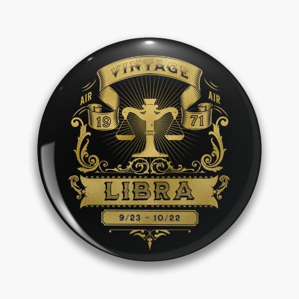 Item preview, The Zodiac Sign of Libra Golden Vintage 1971 designed and sold by rhombusOnion.