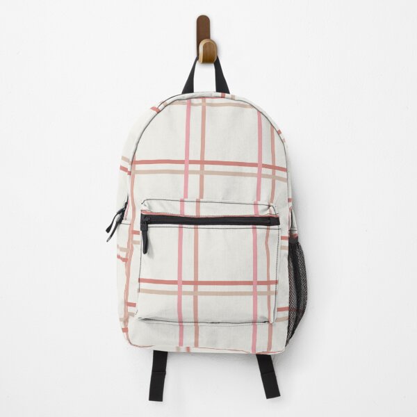Item preview, Dusty Pink Checkered Lines on Beige designed and sold by cadinera.