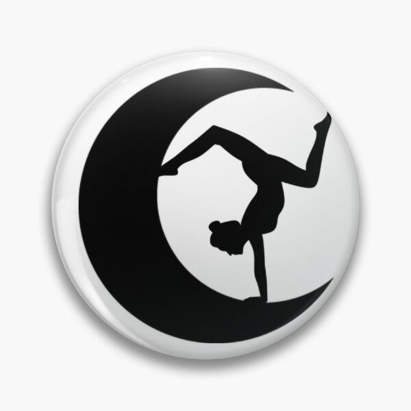 Item preview,  Cute half moon yoga pose art. designed and sold by BEAUTY ⭐⭐⭐⭐⭐.