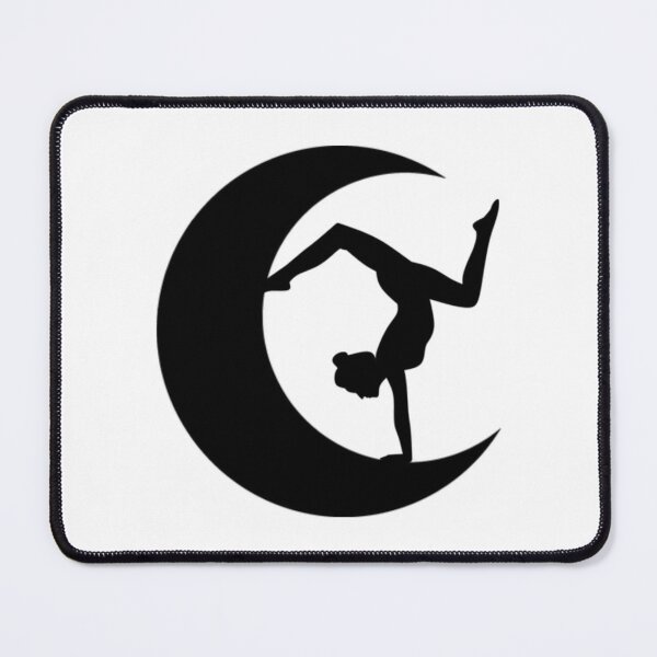Item preview, Cute half moon yoga pose art. designed and sold by BEAUTY ⭐⭐⭐⭐⭐.