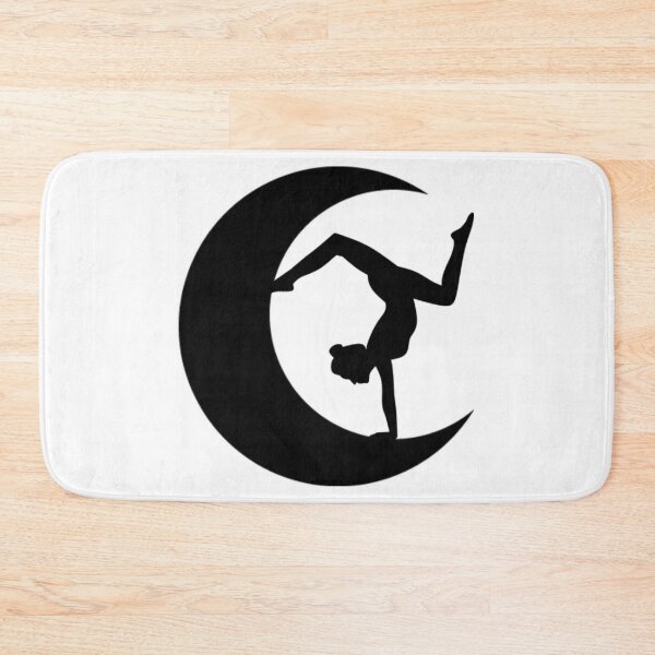 Item preview,  Cute half moon yoga pose art. designed and sold by BEAUTY ⭐⭐⭐⭐⭐.