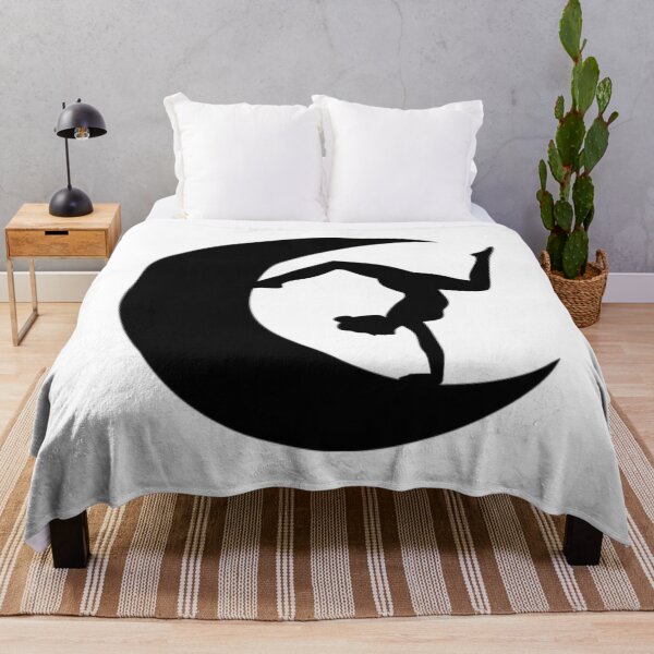 Item preview,  Cute half moon yoga pose art. designed and sold by BEAUTY ⭐⭐⭐⭐⭐.