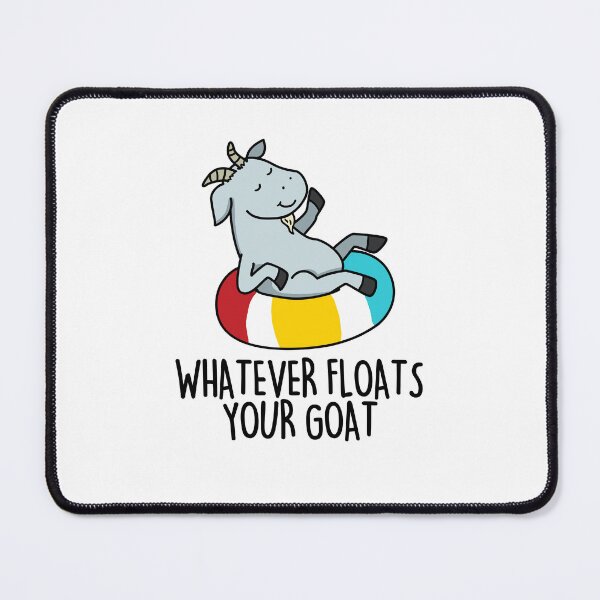 Item preview, Whatever Floats Your Goat Funny Animal Puns  designed and sold by punnybone.