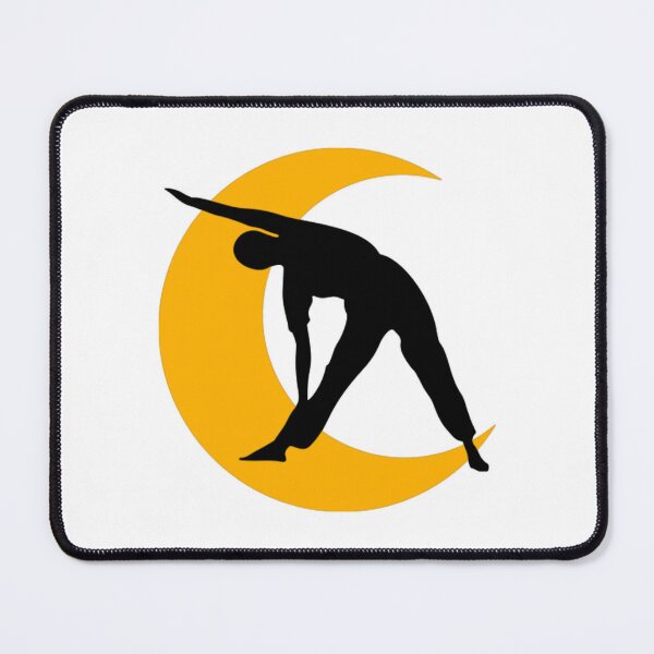 Item preview,   Cute half moon yoga pose art. designed and sold by BEAUTY ⭐⭐⭐⭐⭐.