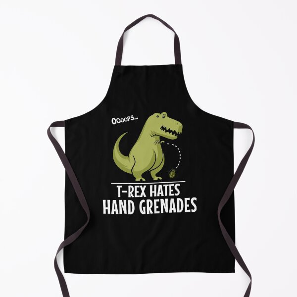 Item preview, T-Rex Dinosaur Hates Hand Grenades designed and sold by underheaven.