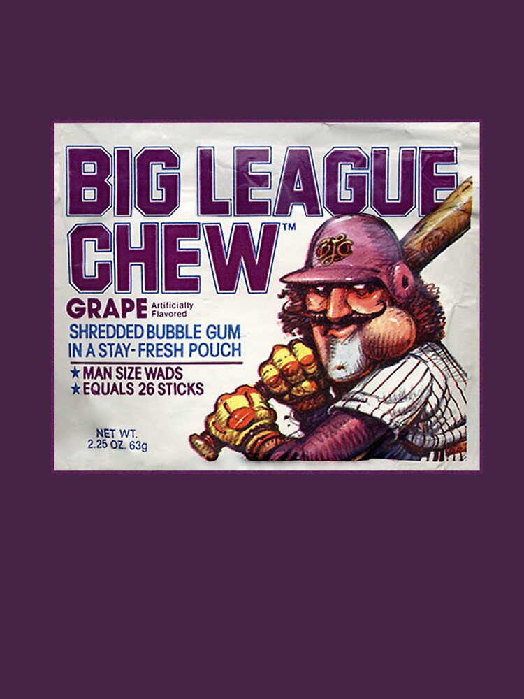 BIG LEAGUE CHEW Bubble Gum Vintage Poster Vintage Baseball 