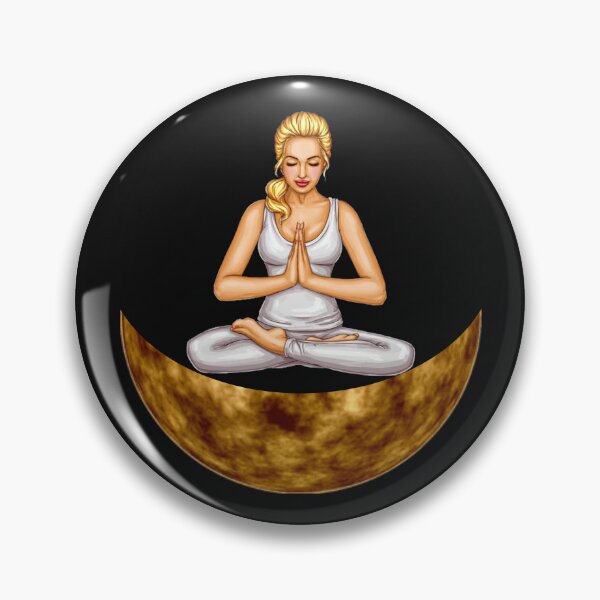 Item preview,    Cute half moon yoga pose art. designed and sold by BEAUTY ⭐⭐⭐⭐⭐.