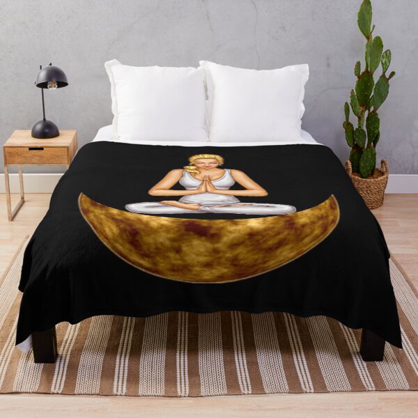 Item preview,    Cute half moon yoga pose art. designed and sold by BEAUTY ⭐⭐⭐⭐⭐.