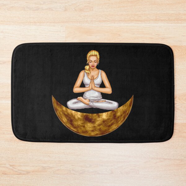 Item preview,    Cute half moon yoga pose art. designed and sold by BEAUTY ⭐⭐⭐⭐⭐.
