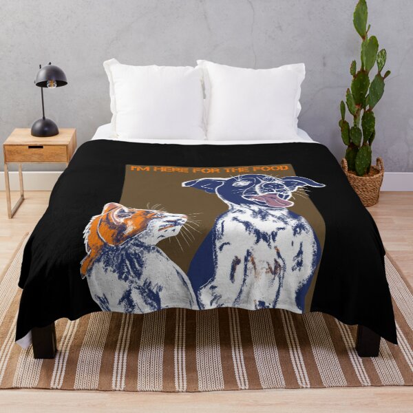 Item preview, Cat and dog fight, Cartoon, I’m here for the food, joke with man’s’ friends designed and sold by DebbieJoyArt.