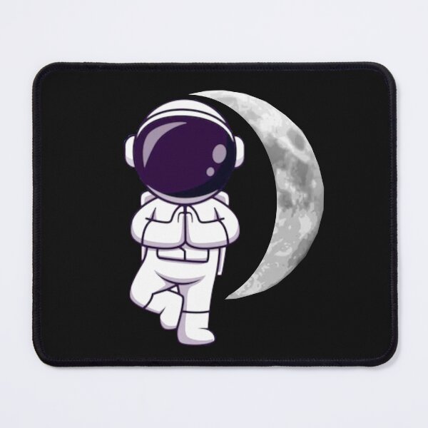 Item preview,     Cute half moon yoga pose art. designed and sold by BEAUTY ⭐⭐⭐⭐⭐.