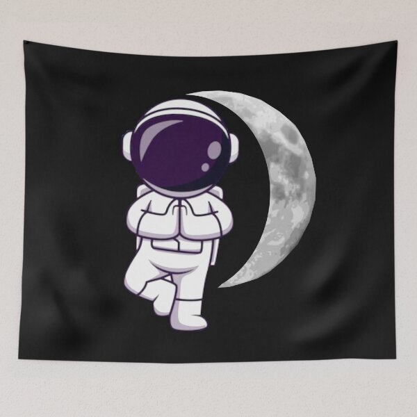 Item preview,     Cute half moon yoga pose art. designed and sold by BEAUTY ⭐⭐⭐⭐⭐.