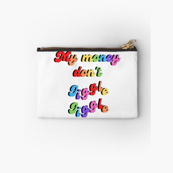 Item preview, My money don't jiggle jiggle quote rainbow designed and sold by Peachy-Draws.