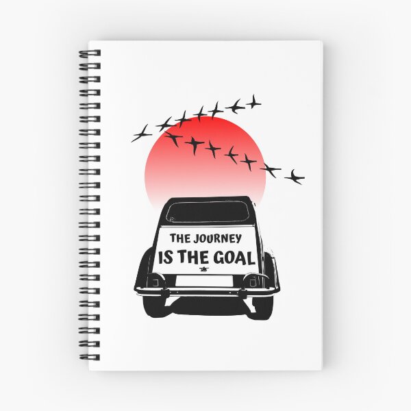 Item preview, The journey is the goal Sunset - oldtimer 2CV gift designed and sold by 2CV-Oldtimers.