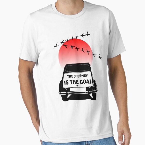 Item preview, The journey is the goal Sunset - oldtimer 2CV gift designed and sold by 2CV-Oldtimers.
