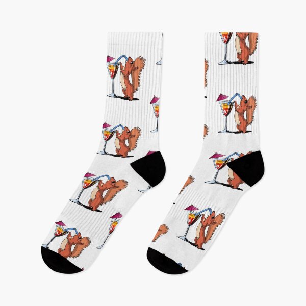 Item preview, Cute Squirrel Drinking Cocktail Funny Party designed and sold by underheaven.