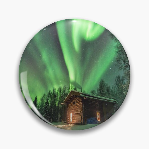 Item preview, Cosy Cabin with Northern Lights Photography  designed and sold by Tjokko-chan.
