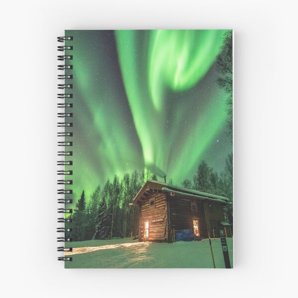 Item preview, Cosy Cabin with Northern Lights Photography  designed and sold by Tjokko-chan.