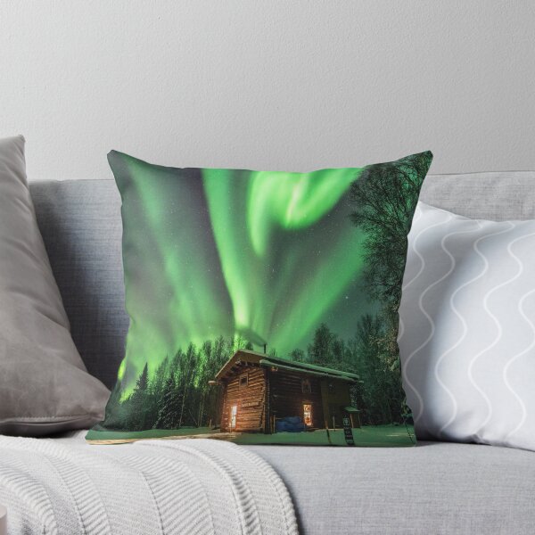 Item preview, Cosy Cabin with Northern Lights Photography  designed and sold by Tjokko-chan.