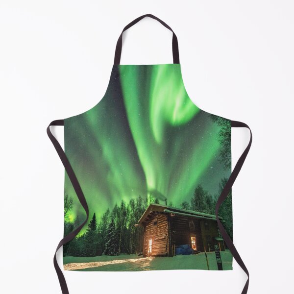 Item preview, Cosy Cabin with Northern Lights Photography designed and sold by Tjokko-chan.