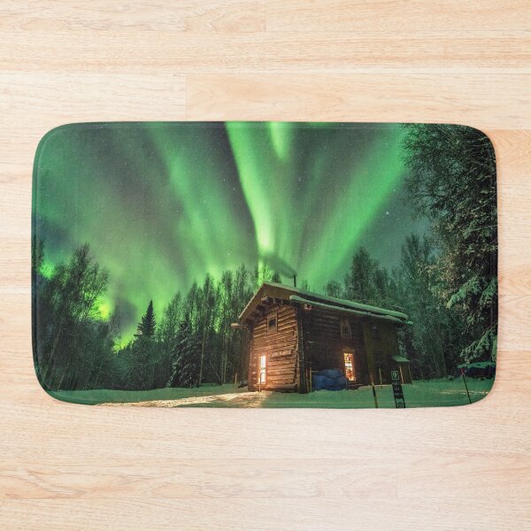Item preview, Cosy Cabin with Northern Lights Photography  designed and sold by Tjokko-chan.