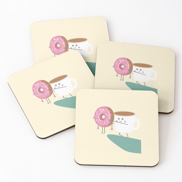 Artikelvorschau, Kaffee und Krapfen entworfen und verkauft von VibrantGifts.