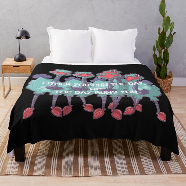 Item preview, Ostrich cartoon quote, Either you run the day, or the day runs you designed and sold by DebbieJoyArt.