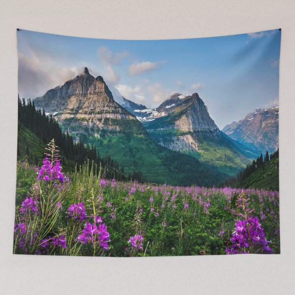 Item preview, Beautiful Mountain Flowers View Photography - Meadow   designed and sold by Tjokko-chan.