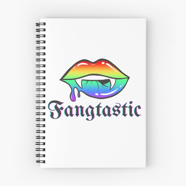 Item preview, Fangtastic - Halloween vampire fangs and rainbow lips design designed and sold by AmphoraGhost.