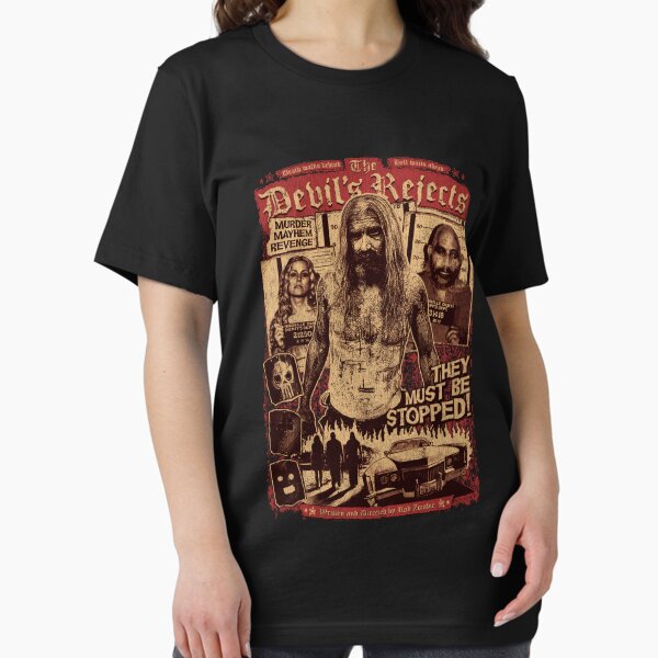 FISH SKIN Devils Rejects Otis Mugshot Horror Movie - Camiseta Vintage