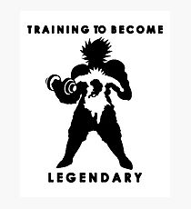 Training To Become Legendary - Gym Motivation Broly Photographic Print
