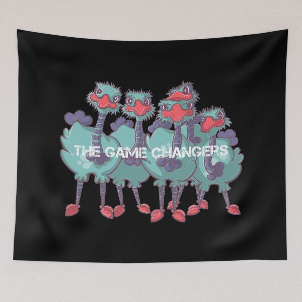 Item preview, Ostrich cartoon quote, The game changers designed and sold by DebbieJoyArt.