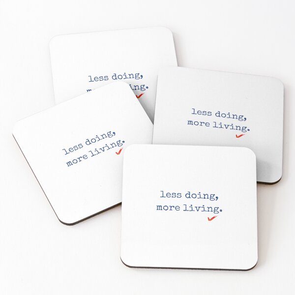 Item preview, Less More quote | Short Quotes | Minimalist Life Quote designed and sold by The Red Nox.