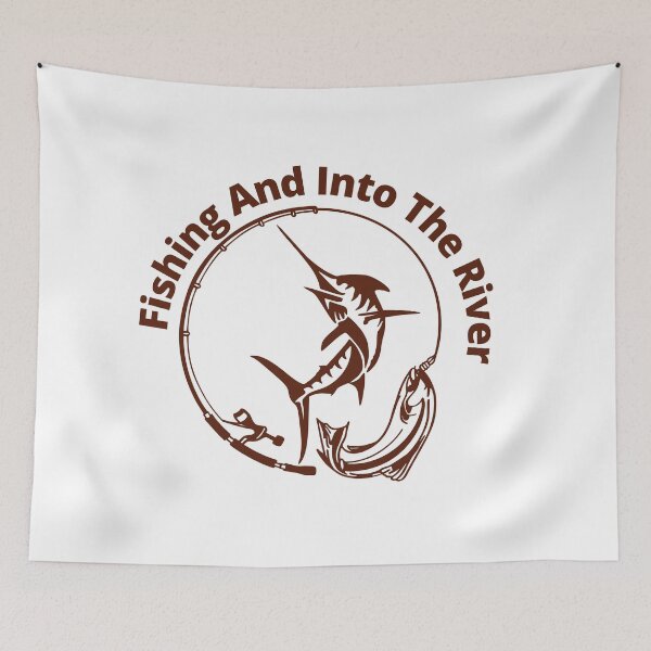 Item preview, Fishing And Into The River designed and sold by Anchorbutterfly.