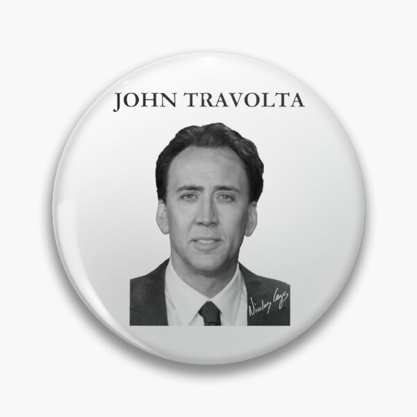 Item preview, Nicholas Cage as John Travolta - Nicolas Cage - Nick Cage - Nic Cage  designed and sold by PAFDesign.