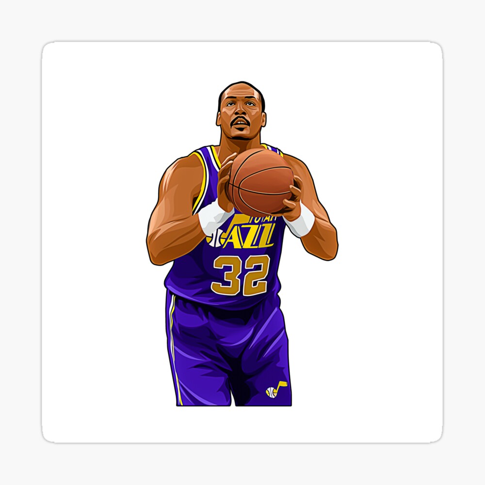 Karl Malone ||| Karl Malone Vintage Design of Basketball ||| 70s Pin