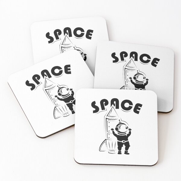 Item preview, Cohete en el espacio con astronauta divertido - cómic de cohetes designed and sold by AndreMi.