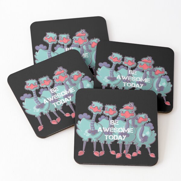 Item preview, Ostrich cartoon quote, Be awesome today designed and sold by DebbieJoyArt.