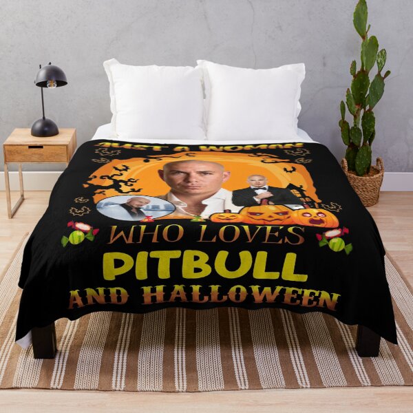 Item preview, Just A Woman Who LovesAPitbull And Halloween designed and sold by danTerrence.