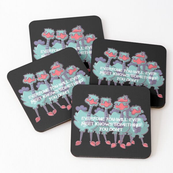 Item preview, Ostrich cartoon quote, Everyone you will ever meet knows something you don’t designed and sold by DebbieJoyArt.