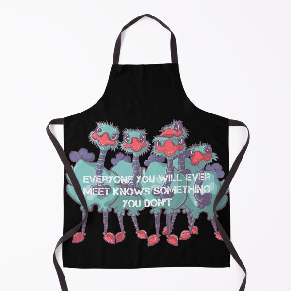 Item preview, Ostrich cartoon quote, Everyone you will ever meet knows something you don’t designed and sold by DebbieJoyArt.