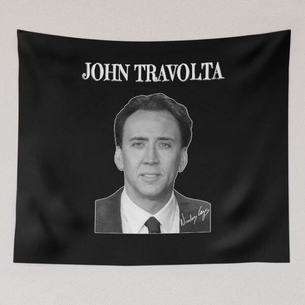 Item preview, Nicholas Cage as John Travolta - Nicolas Cage - Nick Cage - Nic Cage  designed and sold by PAFDesign.
