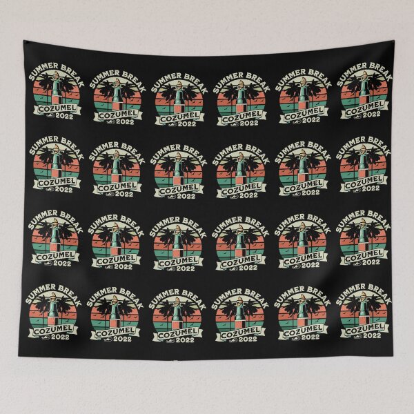 Item preview, Cozumel Beach Mexico Summer Vacation Palm Trees Sunset Classic designed and sold by Hema Thilakaratne.