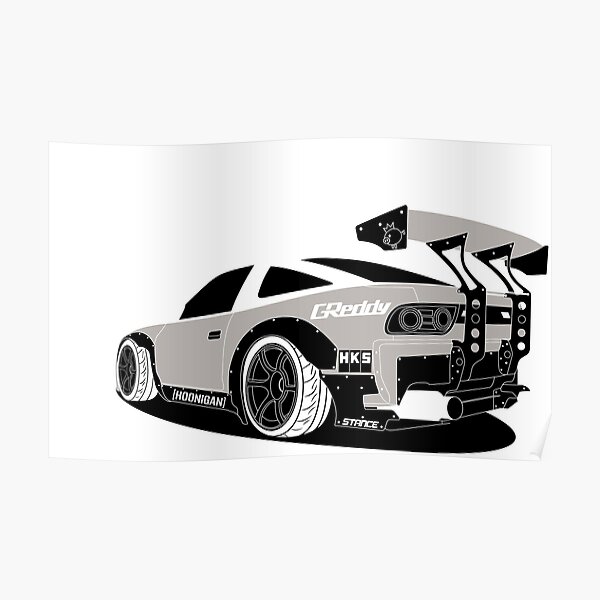 62 x 13 Supreme3M Racing White Car Truck Side Body Vinyl Graphics De –  MAKOTO_JDM