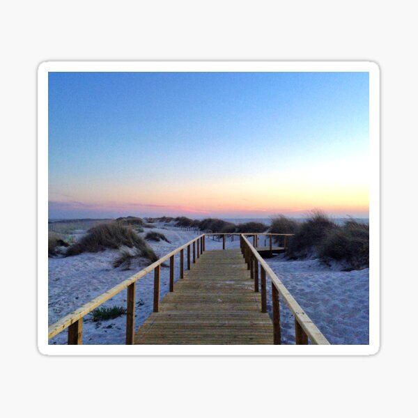Portugal Praia at Sunset Sticker